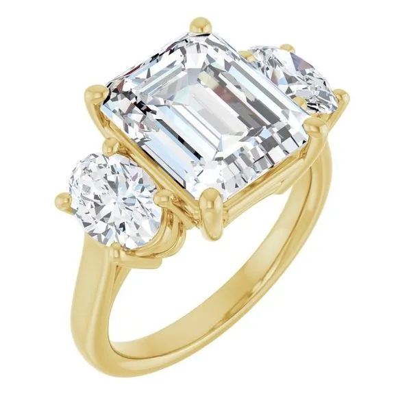 Three-Stone Engagement Ring Don's Jewelry & Design Washington, IA