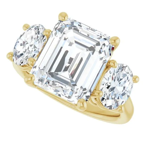 Three-Stone Engagement Ring Image 5 Don's Jewelry & Design Washington, IA