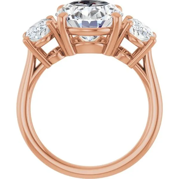 Three-Stone Engagement Ring Image 2 J. West Jewelers Round Rock, TX