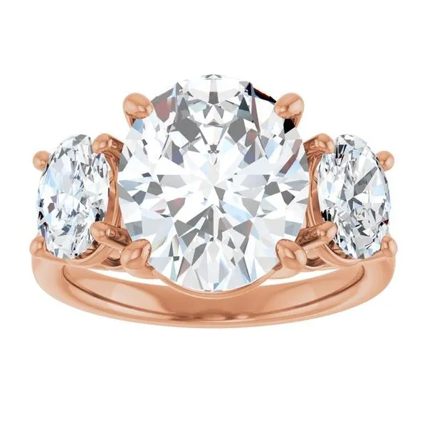 Three-Stone Engagement Ring Image 3 Michael Szwed Jewelers Longmeadow, MA