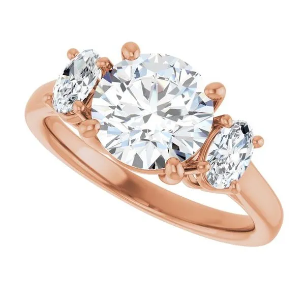 Three-Stone Engagement Ring Image 5 Arezzo Jewelers Elmwood Park, IL