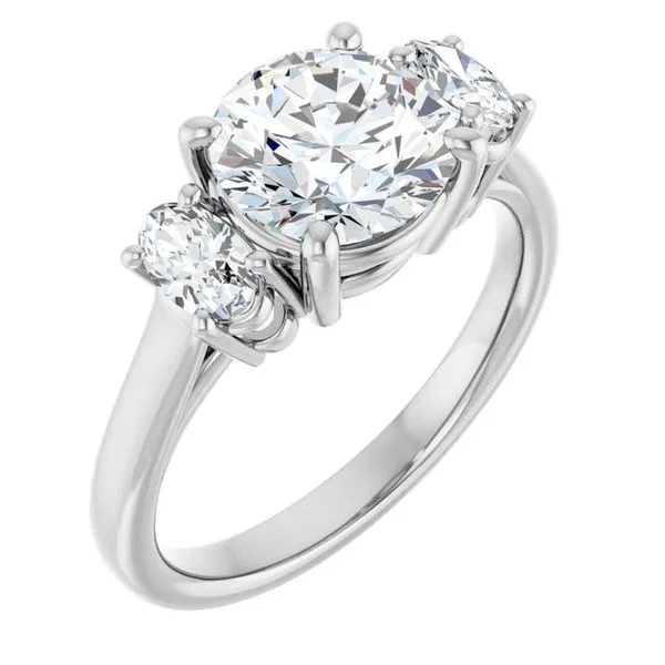 Three-Stone Engagement Ring Arezzo Jewelers Elmwood Park, IL
