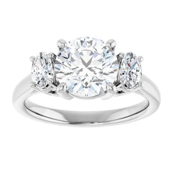 Three-Stone Engagement Ring Image 3 Arezzo Jewelers Elmwood Park, IL