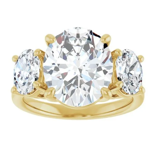 Three-Stone Engagement Ring Image 3 Jimmy Smith Jewelers Decatur, AL