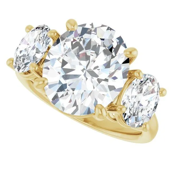 Three-Stone Engagement Ring Image 5 Austin's Fine Diamonds & Jewelry Lyndhurst, NJ