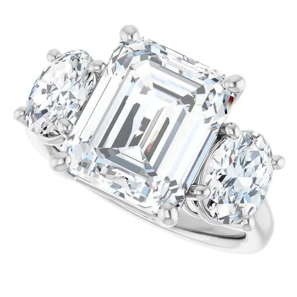 Three-Stone Engagement Ring Image 5 J. Thomas Jewelers Rochester Hills, MI