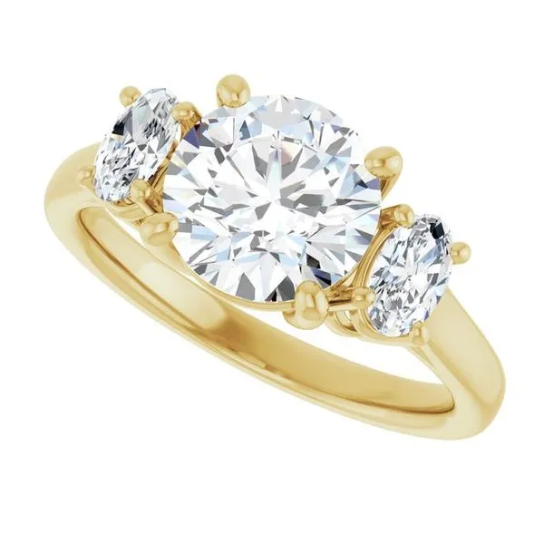 Three-Stone Engagement Ring Image 5 Natale Jewelers Sewell, NJ