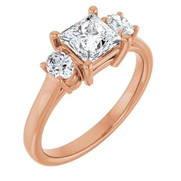 Three-Stone Engagement Ring The Ring Austin Round Rock, TX