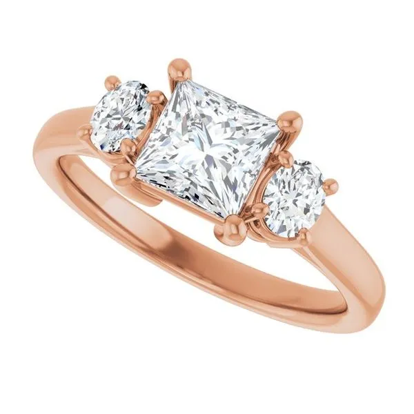 Three-Stone Engagement Ring Image 5 JF Jones Jewelers Rochester, NY