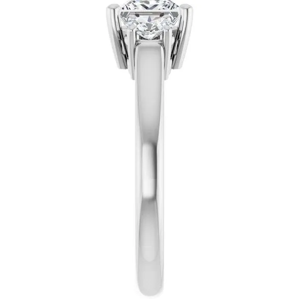 Three-Stone Engagement Ring Image 4 JF Jones Jewelers Rochester, NY