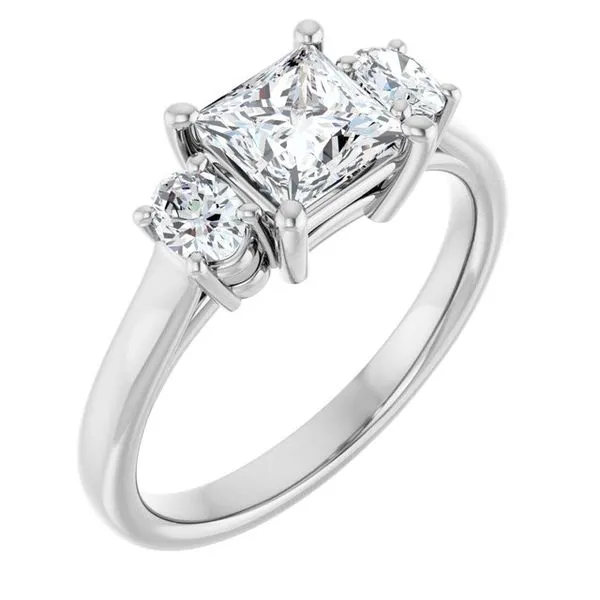 Three-Stone Engagement Ring Don's Jewelry & Design Washington, IA