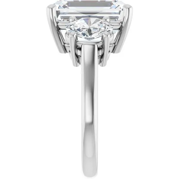 Three-Stone Engagement Ring Image 4 JF Jones Jewelers Rochester, NY