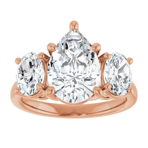 Three-Stone Engagement Ring Image 3 Shipley's Fine Jewelry Hampstead, MD