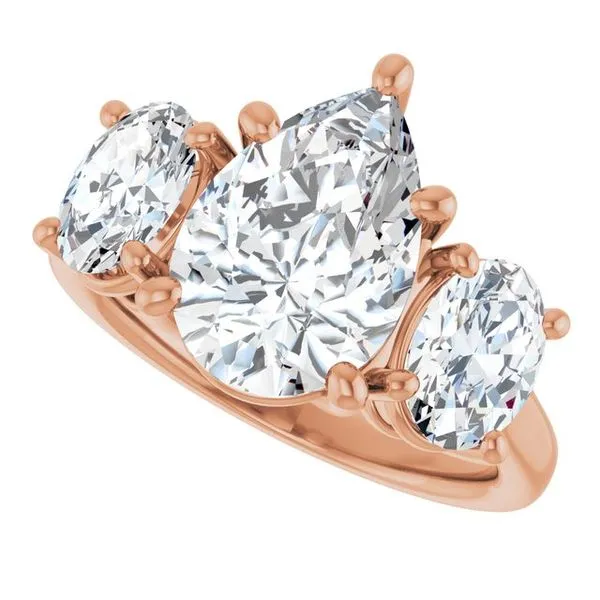 Three-Stone Engagement Ring Image 5 Shipley's Fine Jewelry Hampstead, MD