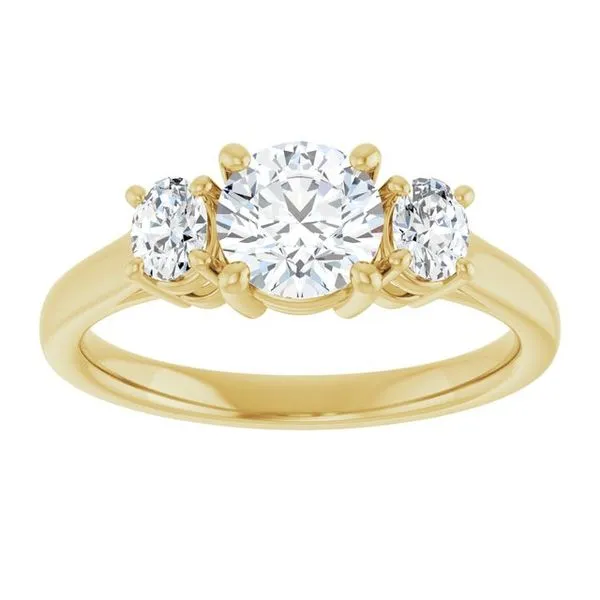 Three-Stone Engagement Ring Image 3 Paul James Jewelers Angels Camp, CA