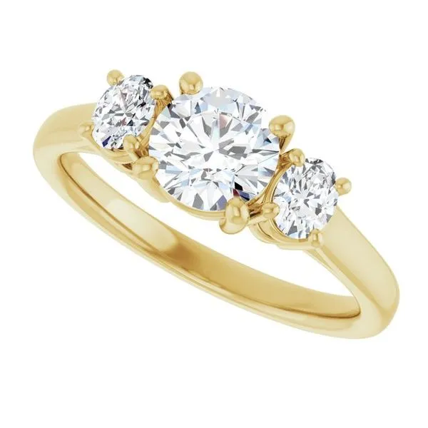 Three-Stone Engagement Ring Image 5 Don's Jewelry & Design Washington, IA