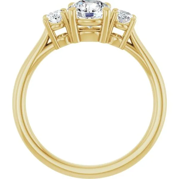 Three-Stone Engagement Ring Image 2 The Jewelry Source El Segundo, CA