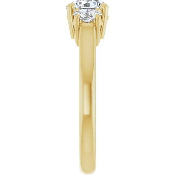 Three-Stone Engagement Ring Image 4 JF Jones Jewelers Rochester, NY