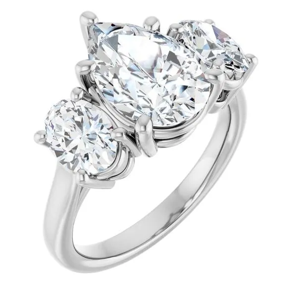 Three-Stone Engagement Ring Don's Jewelry & Design Washington, IA