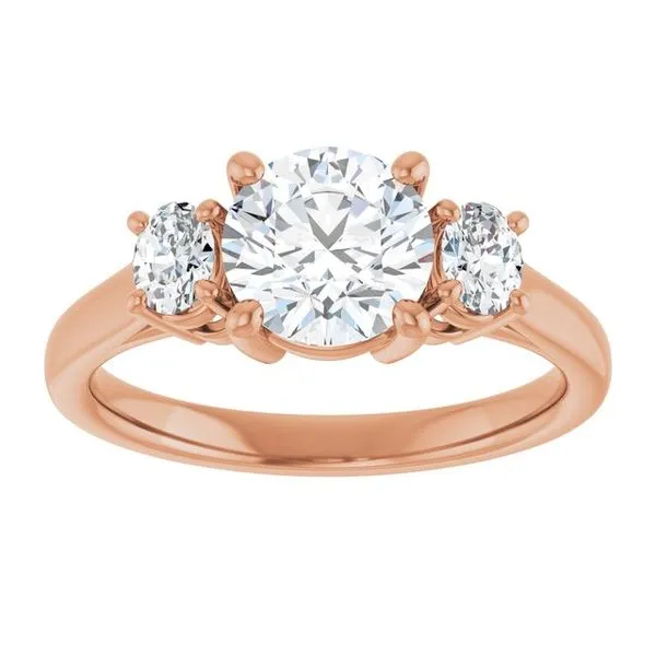 Three-Stone Engagement Ring Image 3 Vulcan's Forge LLC KANSAS CITY, MO