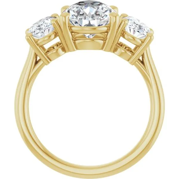 Three-Stone Engagement Ring Image 2 The Jewelry Source El Segundo, CA