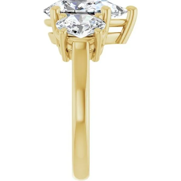 Three-Stone Engagement Ring Image 4 Clater Jewelers Louisville, KY