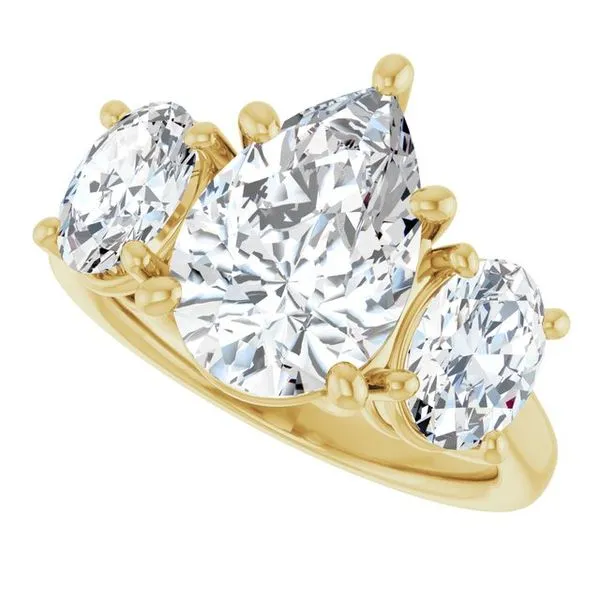 Three-Stone Engagement Ring Image 5 Mark Jewellers La Crosse, WI