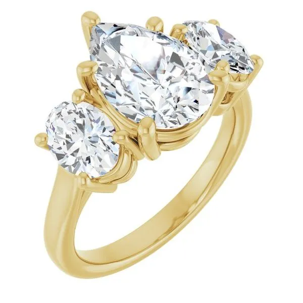 Three-Stone Engagement Ring JF Jones Jewelers Rochester, NY