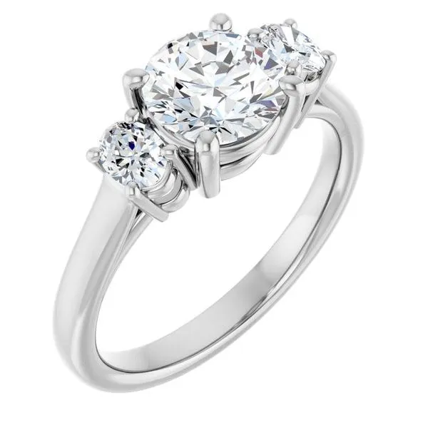 Three-Stone Engagement Ring Paul James Jewelers Angels Camp, CA