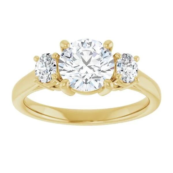 Three-Stone Engagement Ring Image 3 Mark Jewellers La Crosse, WI