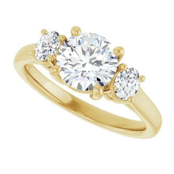 Three-Stone Engagement Ring Image 5 Jimmy Smith Jewelers Decatur, AL