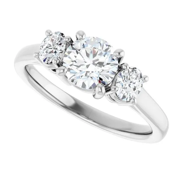 Three-Stone Engagement Ring Image 5 Raleigh Diamond Fine Jewelry Raleigh, NC