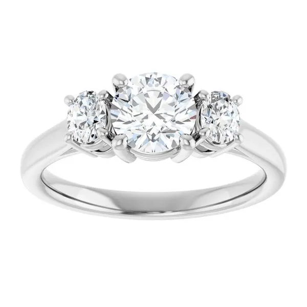 Three-Stone Engagement Ring Image 3 J. Thomas Jewelers Rochester Hills, MI