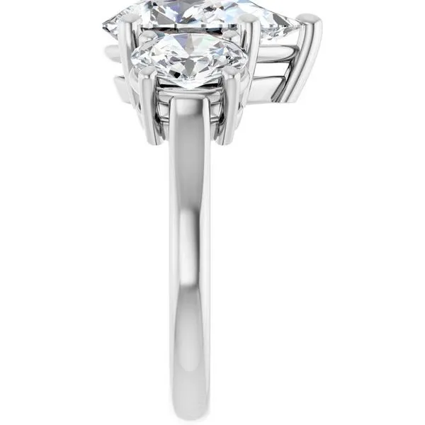 Three-Stone Engagement Ring Image 4 Raleigh Diamond Fine Jewelry Raleigh, NC