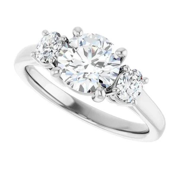 Three-Stone Engagement Ring Image 5 Raleigh Diamond Fine Jewelry Raleigh, NC