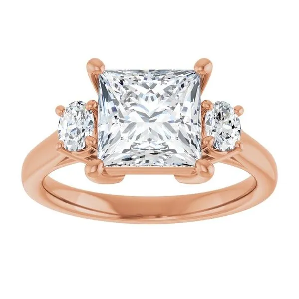 Three-Stone Engagement Ring Image 3 Clater Jewelers Louisville, KY