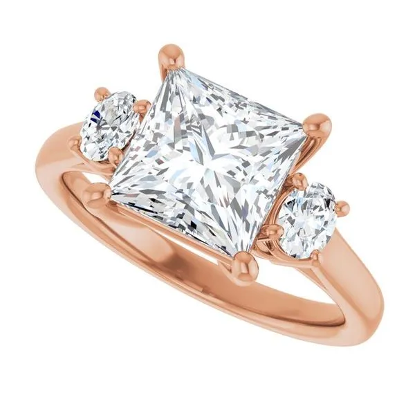 Three-Stone Engagement Ring Image 5 Paul James Jewelers Angels Camp, CA