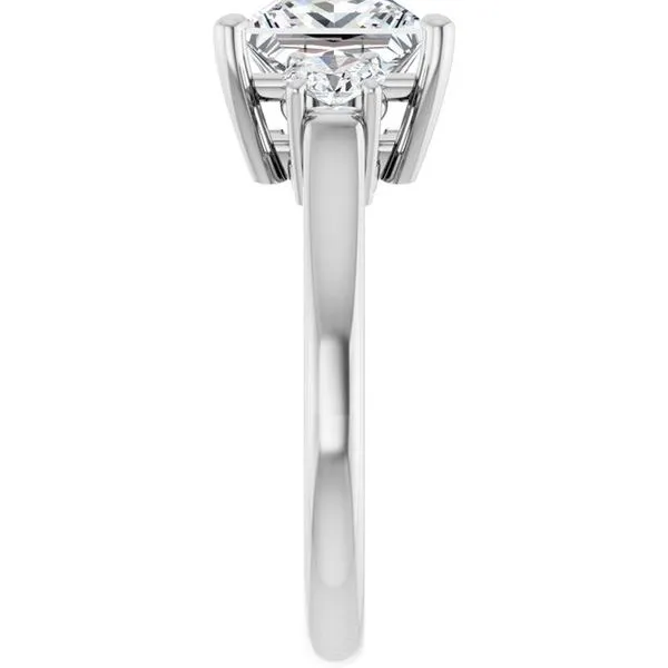 Three-Stone Engagement Ring Image 4 Vulcan's Forge LLC KANSAS CITY, MO