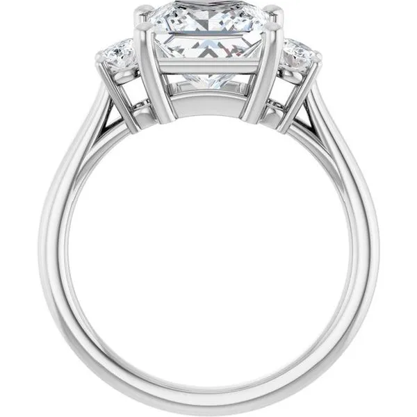 Three-Stone Engagement Ring Image 2 Michael Szwed Jewelers Longmeadow, MA
