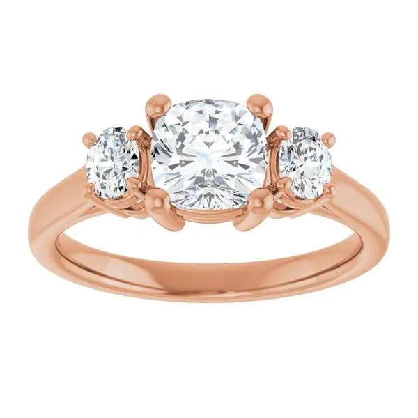 Three-Stone Engagement Ring Image 3 Arezzo Jewelers Elmwood Park, IL