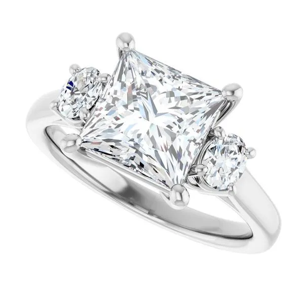 Three-Stone Engagement Ring Image 5 Shipley's Fine Jewelry Hampstead, MD