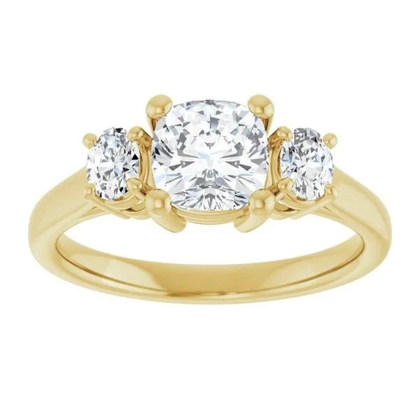 Three-Stone Engagement Ring Image 3 Don's Jewelry & Design Washington, IA