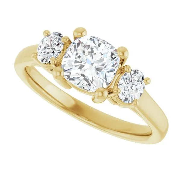 Three-Stone Engagement Ring Image 5 Mark Jewellers La Crosse, WI