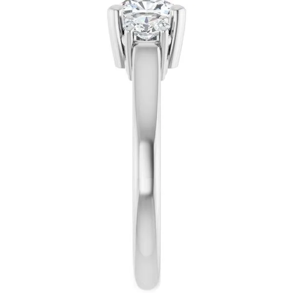 Three-Stone Engagement Ring Image 4 Arezzo Jewelers Elmwood Park, IL
