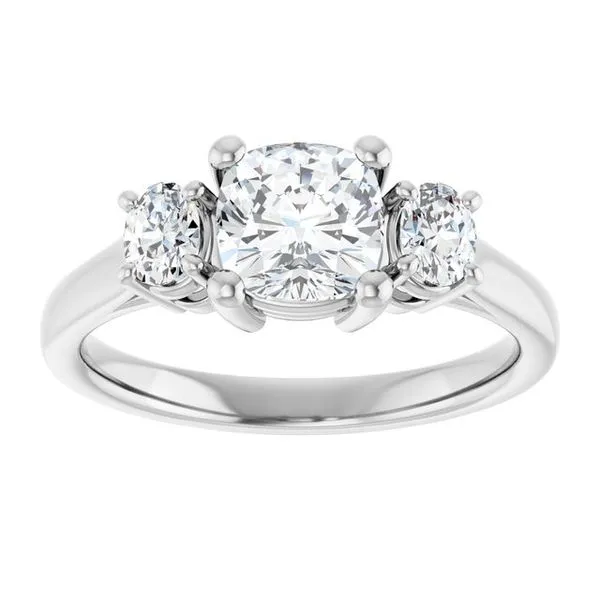 Three-Stone Engagement Ring Image 3 The Ring Austin Round Rock, TX