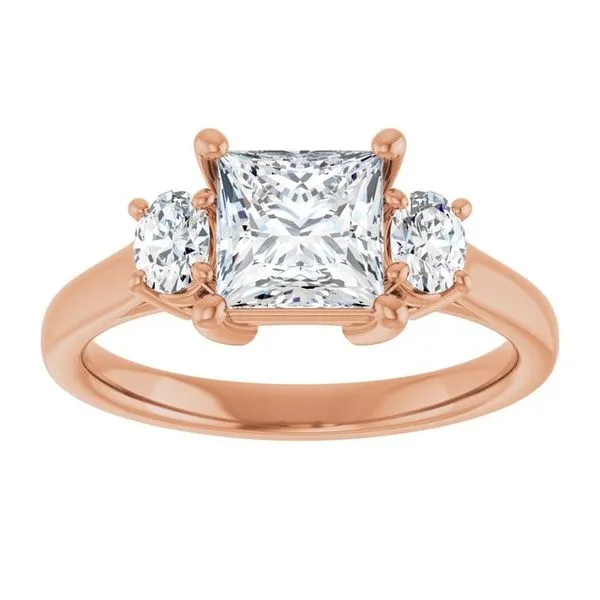 Three-Stone Engagement Ring Image 3 Clater Jewelers Louisville, KY