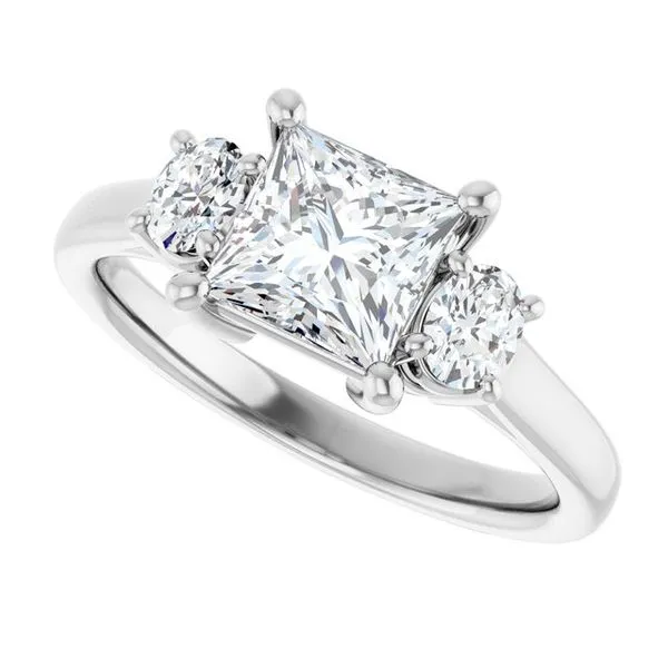 Three-Stone Engagement Ring Image 5 Jimmy Smith Jewelers Decatur, AL