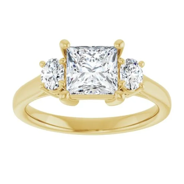 Three-Stone Engagement Ring Image 3 Don's Jewelry & Design Washington, IA