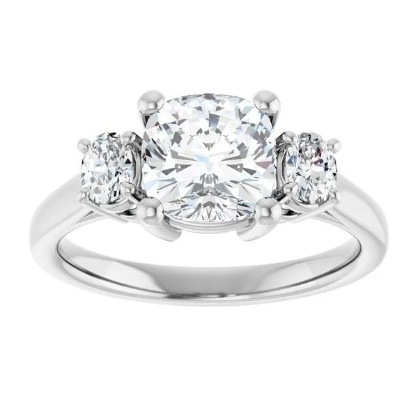Three-Stone Engagement Ring Image 3 Shipley's Fine Jewelry Hampstead, MD