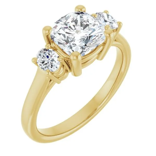 Three-Stone Engagement Ring Clater Jewelers Louisville, KY